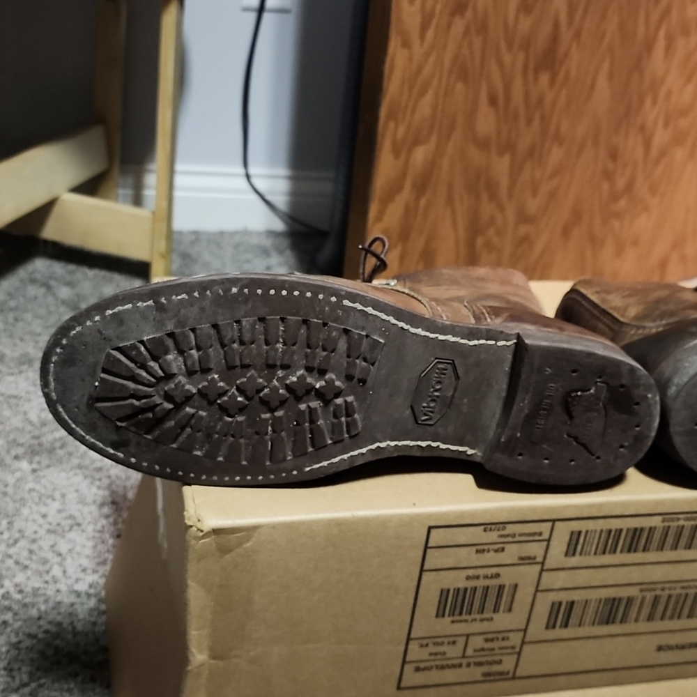 Red Wing Shoes Brown Leather Boots - Picture 5 of 14